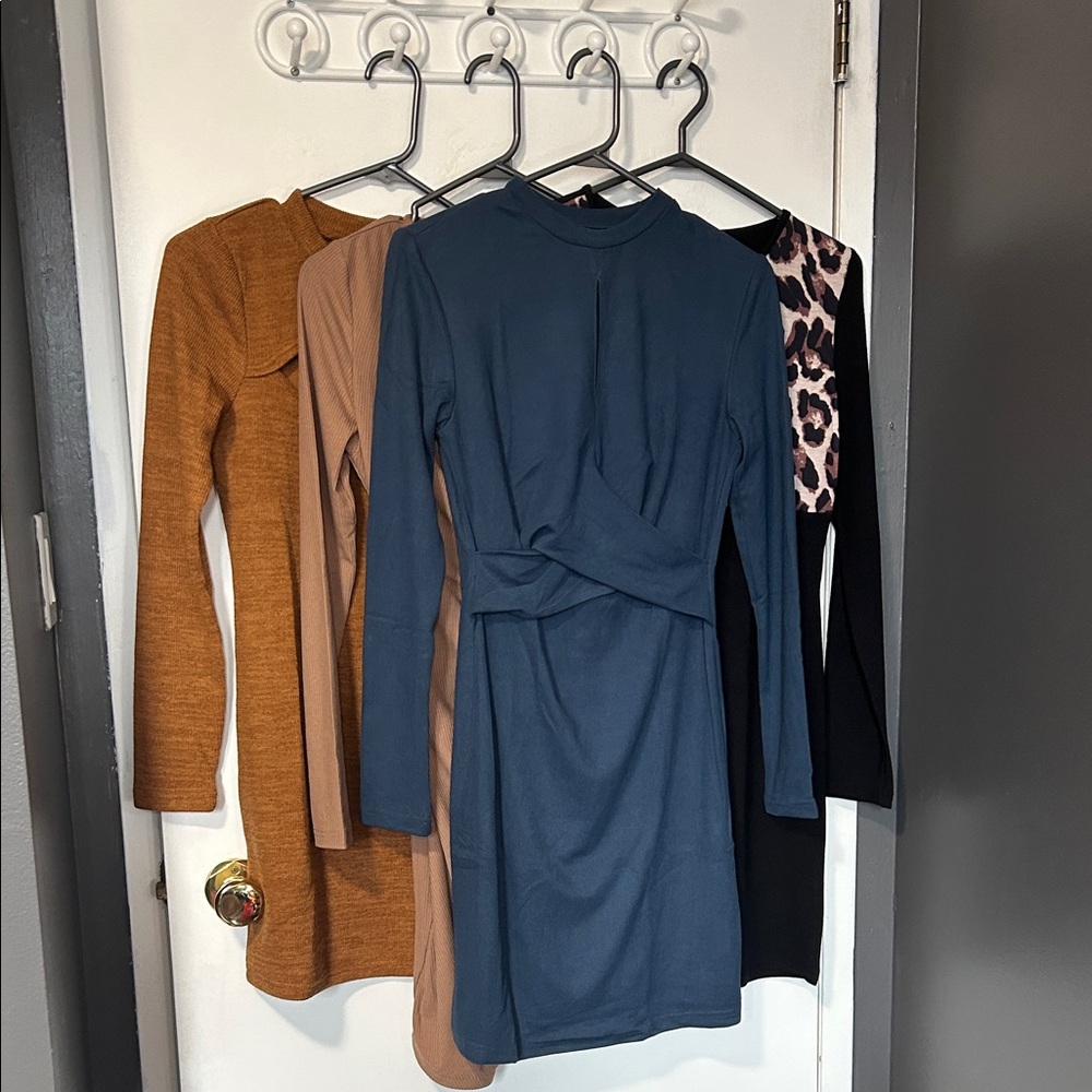 SHEIN: Four Long Sleeve Dress - Women